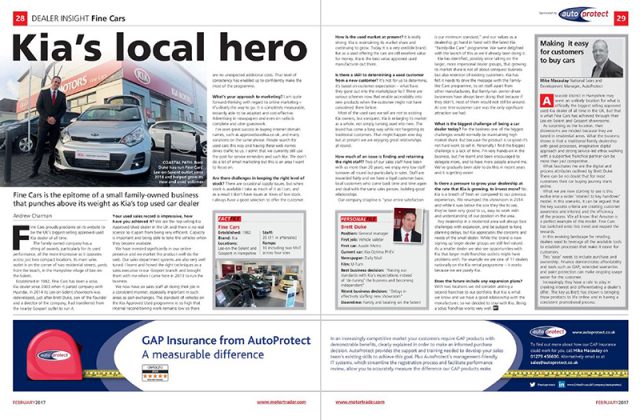 AutoProtect Motor Trader Feature: Kia's Local Hero