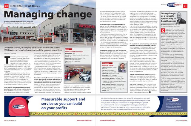AutoProtect Motor Trader Feature: Managing Change