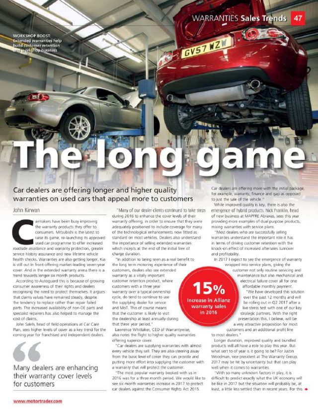 AutoProtect Motor Trader Feature: The Long Game